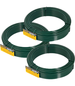 Arame revestido com PVC verde BWG 14 VONDER 3 kg