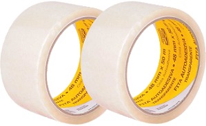 Fita adesiva 48 mm x 50 m, transparente, VONDER 2 unidades