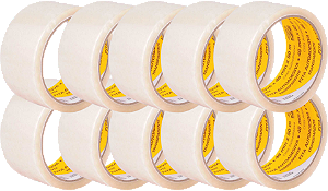 Fita adesiva 48 mm x 50 m, transparente, VONDER 10 unidades