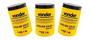 Vaselina sólida industrial VONDER - 3 KG