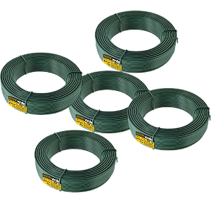 Arame revestido com PVC verde BWG 12 VONDER 5 kg