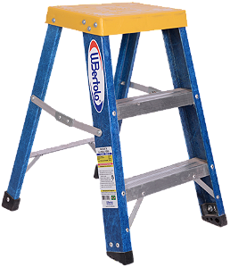 Escada Banqueta 2 Degraus BAFP Fibra /Alumínio 0,6m WBertolo