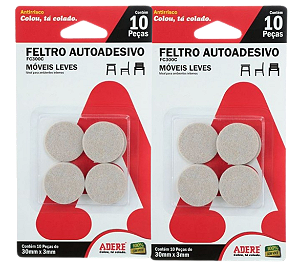 Feltro Protetor Antirrisco Adere FC300C 30x3mm - 20 peças