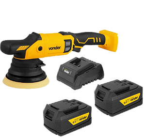 Politriz roto-orbital Brushless IPRV 1855 VONDER + 2 Bat 2Ah