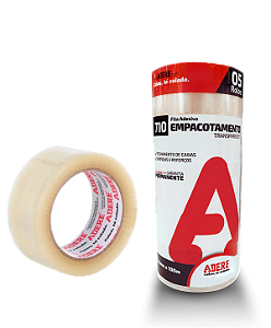 Fita Adesiva Transparente 48 mm x 100m Adere 710 Kit 5 unid