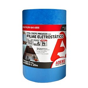 Filme Eletrostático Com Fita Crepe Premium 90cm X 20m Adere