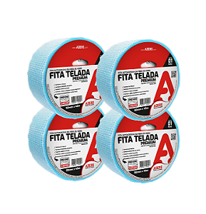 Fita Adesiva Telada Adere 9x9 fibra de vidro 50mmx45m - 4 pç