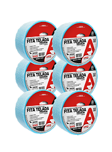Fita Adesiva Telada Adere 9x9 fibra de vidro 50mmx45m - 6 pç