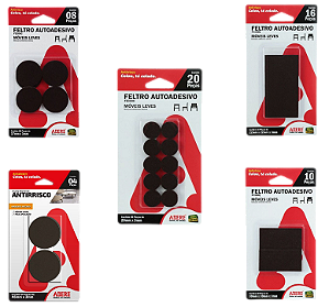 Feltro Protetor Antirrisco Adere Kit com 58 unidades