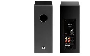 Subwoofer Slim Ativo 6¨AAT Cor Preto p/ pequenos espaços