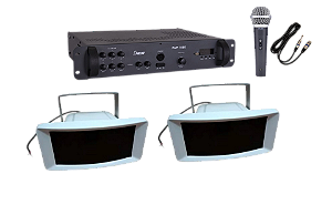 Corneta Chamada de Alunos CAP-4 FSaudio Par + Amp BT + Mic