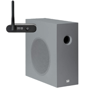 Subwoofer Slim Ativo 8¨AAT Cor Cinza + Kit Áudio sem Fio