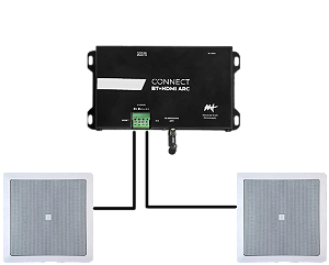 Amplificador AAT CONNECT BT HDMI ARC + Par Caixa JBL 6CO1Q
