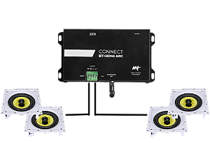 Amplificador AAT CONNECT BT HDMI ARC + 4 Cxs JBL CI PLUS 6S