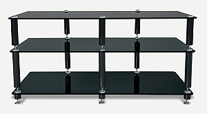 Rack Norstone HIFI Bergen 2 AV com Prateleiras de Vidro 8 mm