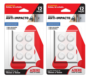 Protetor Anti-Impacto Adere PAICG 19mm Redondo 24 peças