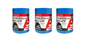 Filme Eletrostático c/ Fita Crepe Premium 45cmX20m Adere 3pç