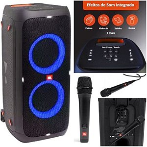 Caixa De Som Jbl Party Box 310 240w + Microfone JBL Karaokê