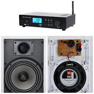 Amplificador AAT  BTA-2 BT ST + 4 Caixas JBL 6W21RT