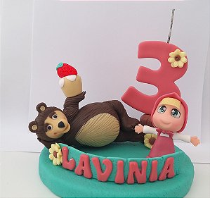 Topo de bolo o urso e a menina ou Mario Brothers