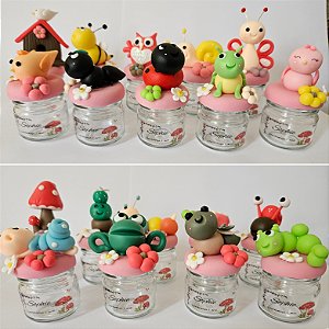 10 Potinhos Lembrancinhas Bichinhos de Jardim personalizado