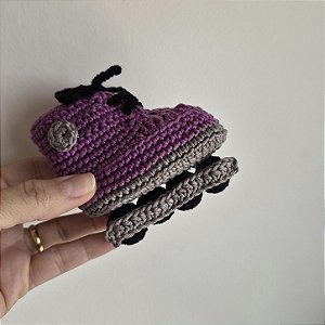Sapatinho de crochê Patins