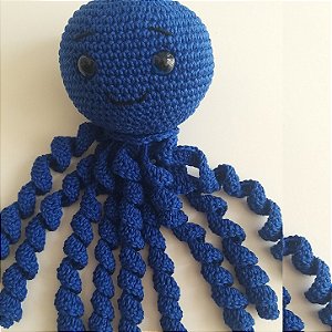 Naninha para bebê polvo amigurumi