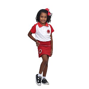 Short Saia Feminino Fundamental Uniforme Maple Bear