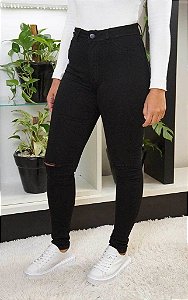 Calça Jeans Hot Pant Sonhare Black CL11011 Lady Rock