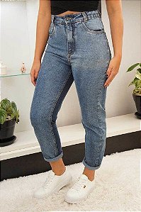 Calça jeans mom escura 203012 Lerrux