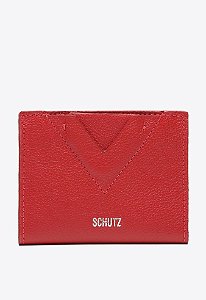 PORTA CARTÕES ELLIE COURO VERMELHO S 46058 0111 0017 SCHUTZ