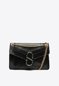 BOLSA TIRACOLO MÉDIA POISON COURO SNAKE S 50018 2121 0001 SCHUTZ