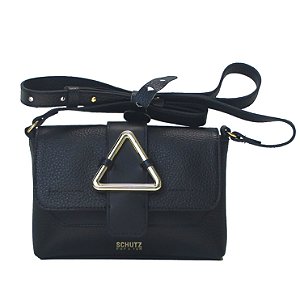 BOLSA PEQUENA PRETA TRIANGULO S 50010 0445 0004 SCHUTZ