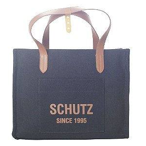 BOLSA GRANDE PRETA ALÇA MARROM S 50010 0546 0001 SCHUTZ