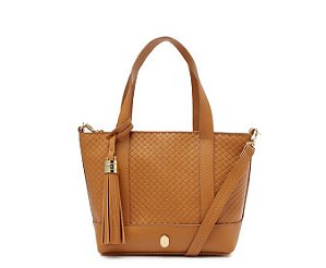 BOLSA TOTE MARROM TEXTURIZADA BARBICACHO C 50012 1775 0002 ANACAPRI