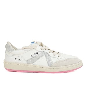 TÊNIS BRANCO BRILHO SOLADO ROSA S 21853 0001 0015 SCHUTZ