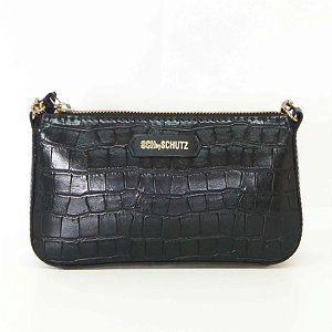 BOLSA TIRACOLO CROCO PRETA S 50010 0605 0001 SCHUTZ