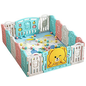 Cercadinho Infantil Modular 1,90 x 1,50cm com Porta e Painel Interativo – Segurança, Diversão e Liberdade!