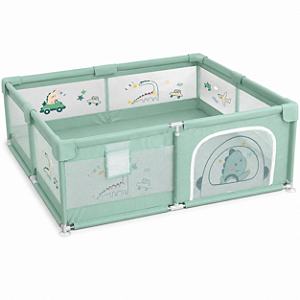 Cercadinho Infantil Grade de Proteção 1.80 x 1.50cm Verde Dinossauro