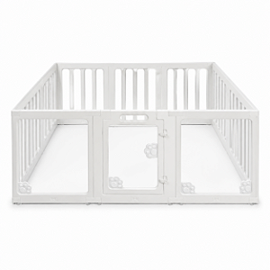 Cercado de Proteção Modular Luxo Para Pet Cachorro 1.50x1.00cm Branco