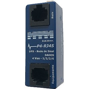 Protetor de surto DPS MTM para rede Ethernet RJ45 - P4-RJ45