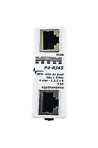 DPS hib. 3 est., sinal, 4 vias, 12 V, 5 kA-C.Tel. base tec. digital - conexao RJ-45