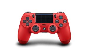 Controle Sony PS4 Dualshock 4 Vermelho Magma Red sem fio
