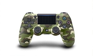 Controle Sony Dualshock 4 Green Camouflage sem fio - PS4