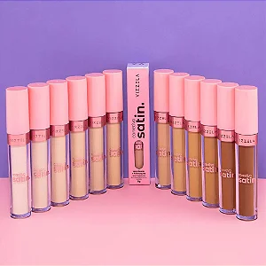 Corretivo Líquido Satin - Cores Escuras - Vizzela