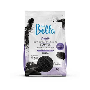 CERA DEPILATORIA DEPIL BELLA CONFETE NEGRA 1KG