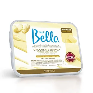 CERA DEPIL BELLA QUENTE CHOCOLATE BRANCO 800GR