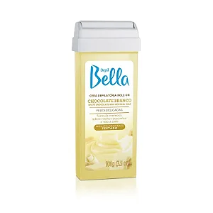CERA DEPIL BELLA REFIL ROLL-ON CHOCOLATE BRANCO 100G