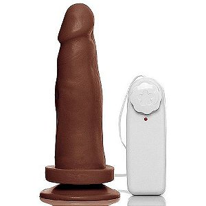 Pênis Garanhão Chocolate com Ventosa - 16 x 3,9cm Pênis Garanhão Chocolate com Ventosa - 16 x 3,9cm