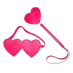 Kit Coração com Chibata e Venda Dominatrixxx Kit Coração com Chibata e Venda Dominatrixxx